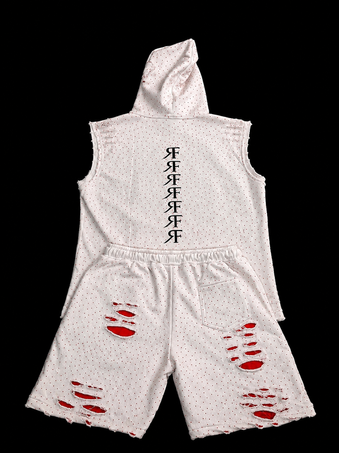 Real Is Rar3 Rhinestone Short Set