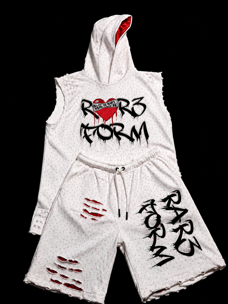 Real Is Rar3 Rhinestone Short Set